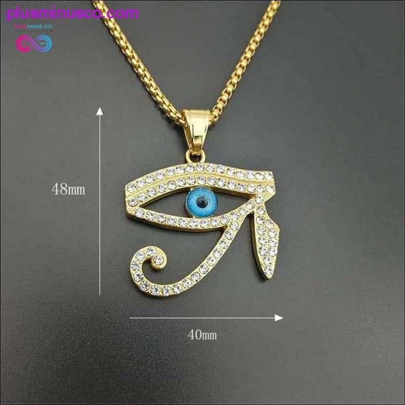 Drevni Egipat Horusovo oko, ogrlice s privjescima za žene - plusminusco.com