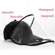Zaščitni klobuk proti pljuvanju Prevleka, odporna proti prahu, Kape s šiltom, Klobuki, Nastavljiva velikost, zunanji zaščitni ščitniki za obraz, kape Protect - plusminusco.com