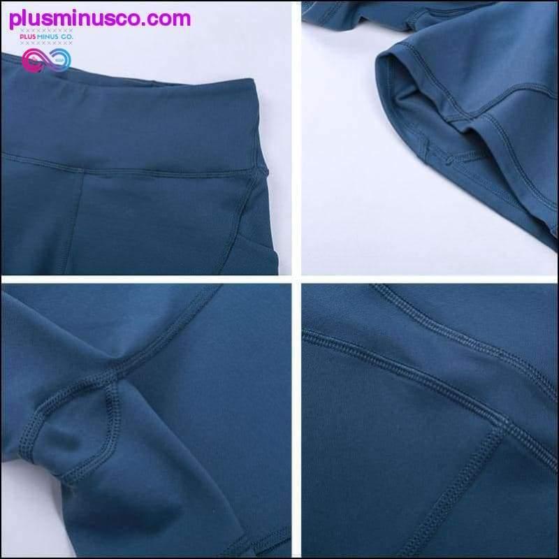 Anti-sweat Plain Sport Athletic Shorts Women High Waisted - plusminusco.com