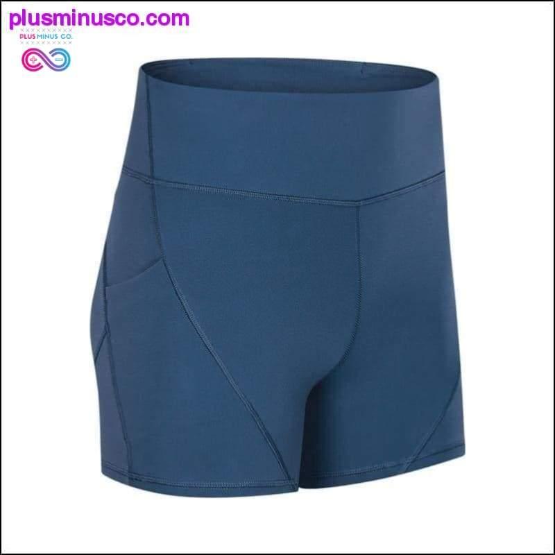 Anti-sweat Plain Sport Athletic Shorts Women High Waisted - plusminusco.com