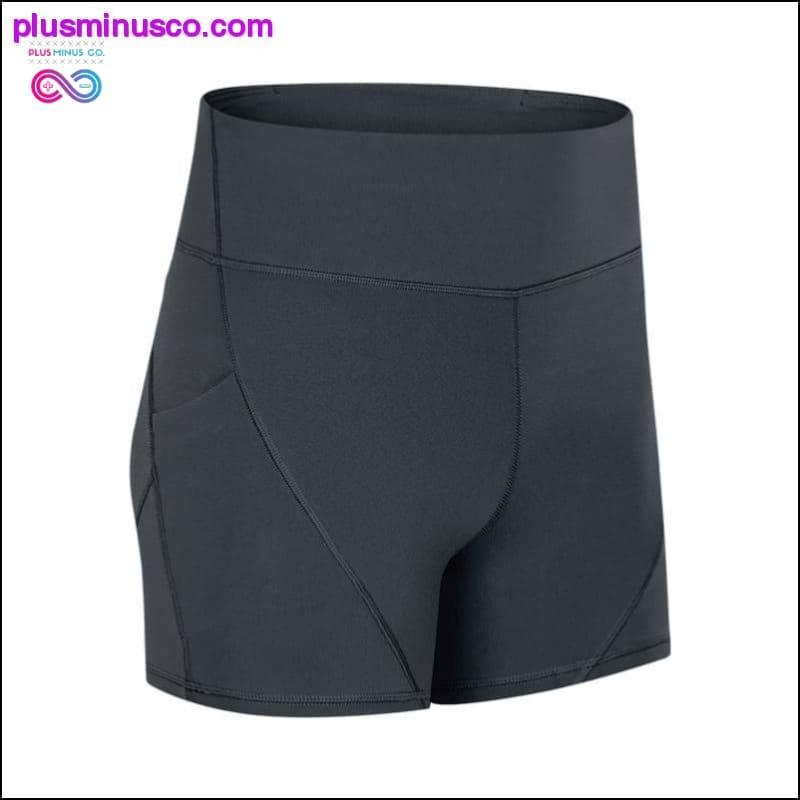 Anti-sweat Plain Sport Athletic Shorts Women High Waisted - plusminusco.com