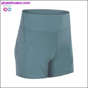 Anti-sweat Plain Sport Athletic Shorts Women High Waisted - plusminusco.com