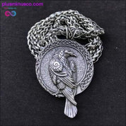 Antiquing Double sided Rune Norse Talisman Viking Raven - plusminusco.com