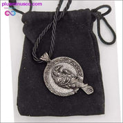 Antiquing Double sided Rune Norse Talisman Viking Raven - plusminusco.com