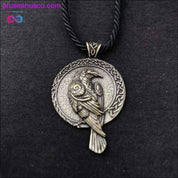 Antiquing Double sided Rune Norse Talisman Viking Raven - plusminusco.com