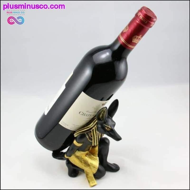 حامل النبيذ أنوبيس الراتنج - plusminusco.com