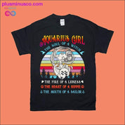 Aquarius Girl The Soul Of A Witch Fantastiske T-skjorter - plusminusco.com