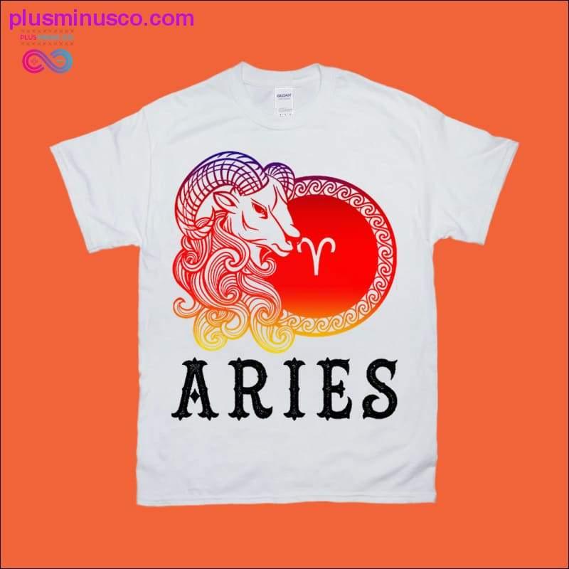 Mga T-Shirt ng Aries Zodiac Sign - plusminusco.com