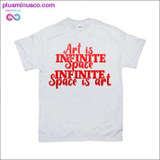 Art is Infinite Space Uendelig plads er kunst Sorte T-shirts - plusminusco.com