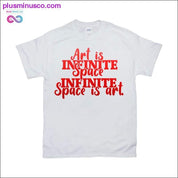 Art is Infinite Space Infinite space is art Black T-Shirts - plusminusco.com