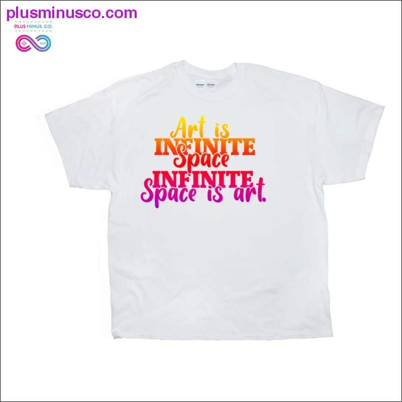 Art is Infinite Space Infinite space is art Black T-Shirts - plusminusco.com