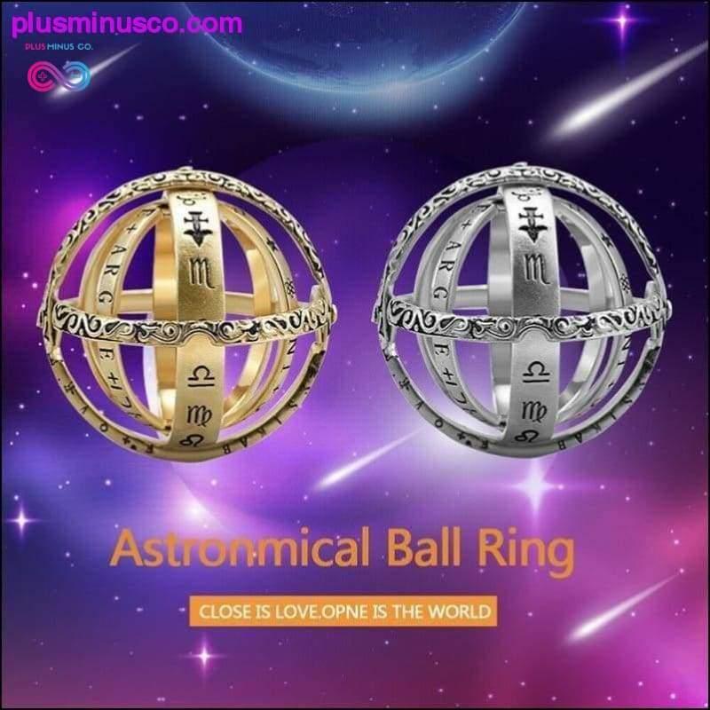 Çiftler için Astronomik Küre Topu Kozmik Yüzük - plusminusco.com