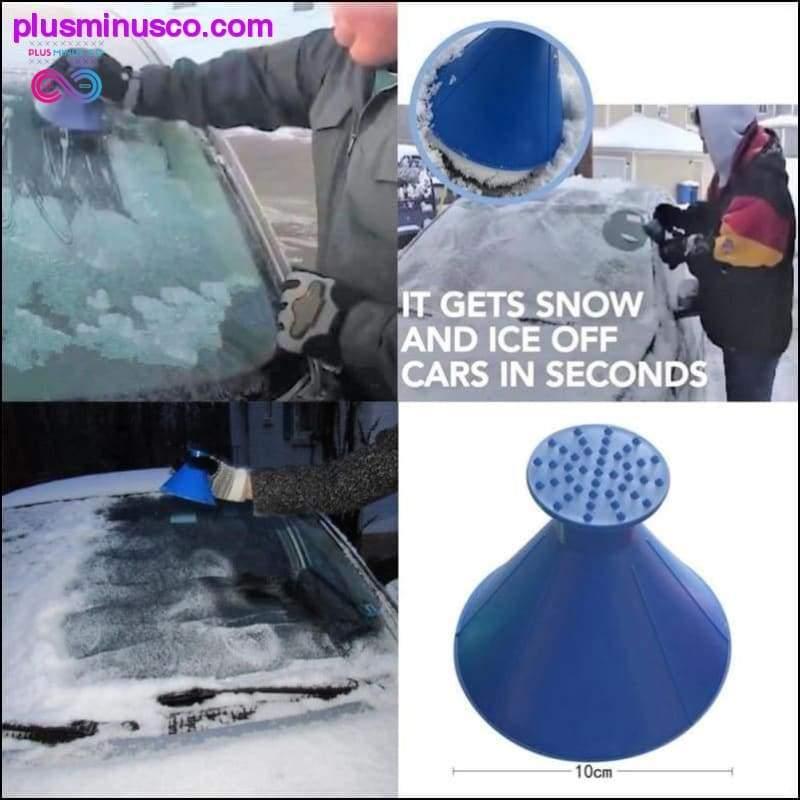 Rascador de nieve en forma de embudo para parabrisas de ventana mágica para coche - plusminusco.com