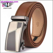 Cinturón de alta calidad de cuero genuino con hebilla automática para hombres - plusminusco.com