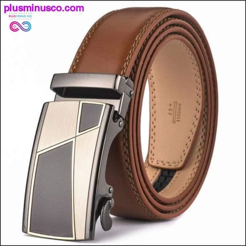 Automatic Buckle Genuine Leather High Quality Belt For Men - plusminusco.com