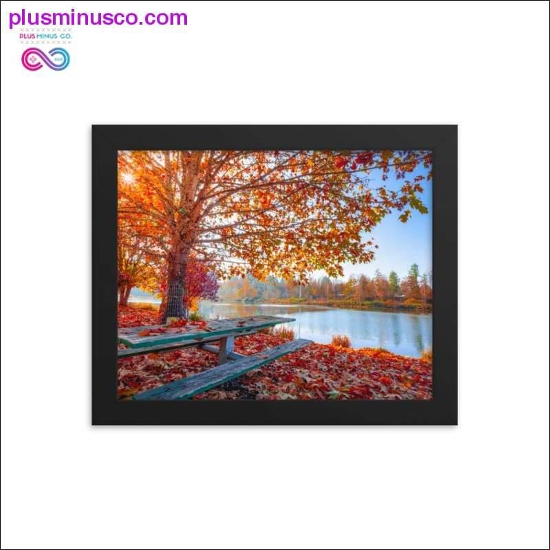 Mga dahon ng taglagas ng taglagas at natural na tanawin Frame Print, Home - plusminusco.com