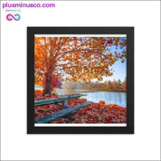 Jesenje jesenje lišće i prirodni krajolik Frame Print, Home - plusminusco.com