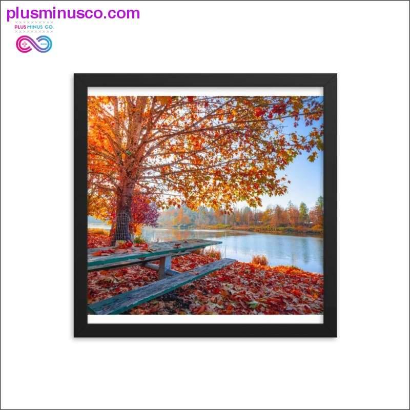Autumn fall leaves and natural scenery Frame Print, Home - plusminusco.com