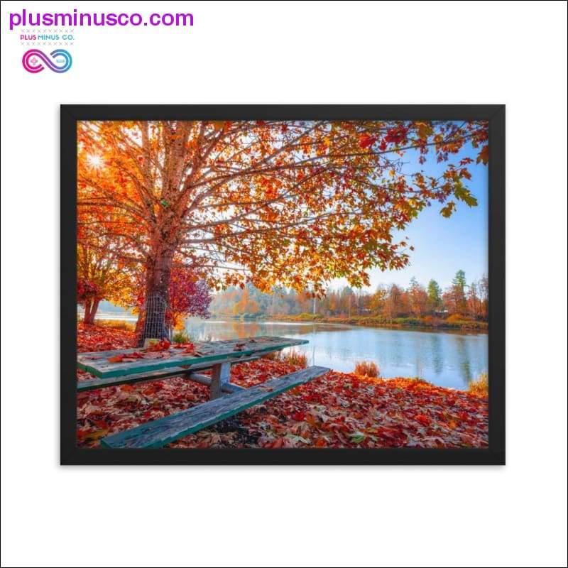 Folhas de outono e paisagens naturais Impressão em moldura, Home - plusminusco.com