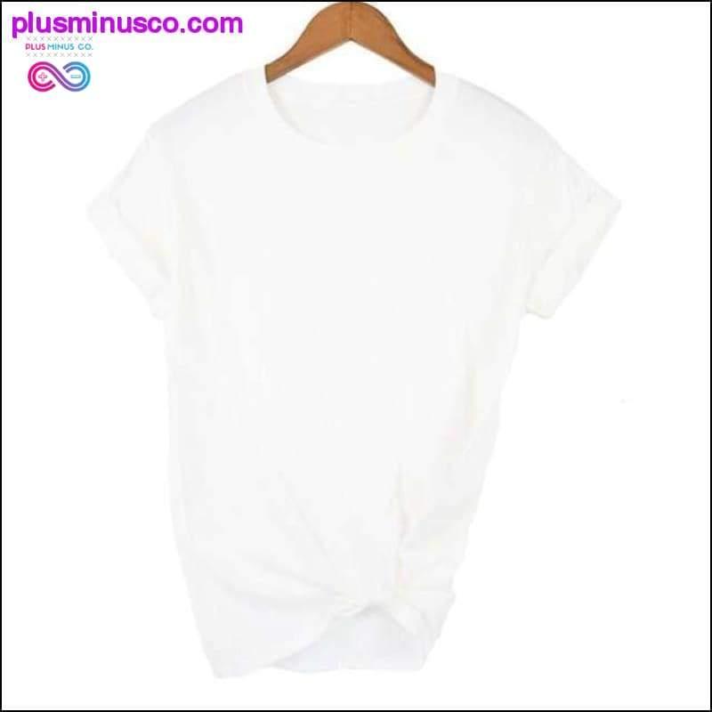 T-shirt colorata con foglie autunnali || PlusMinusco.com - plusminusco.com