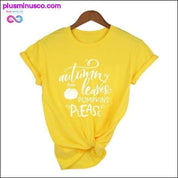 Каляровая футболка з восеньскім лісцем || PlusMinusco.com - plusminusco.com