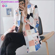 Autumn winter women fashion print blazer female long sleeve - plusminusco.com