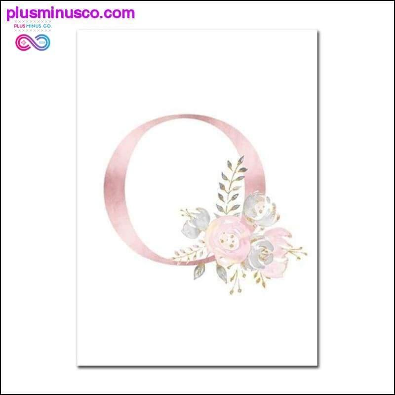 Baby Posters Personalized Girl's Name Custom Poster Nursery - plusminusco.com