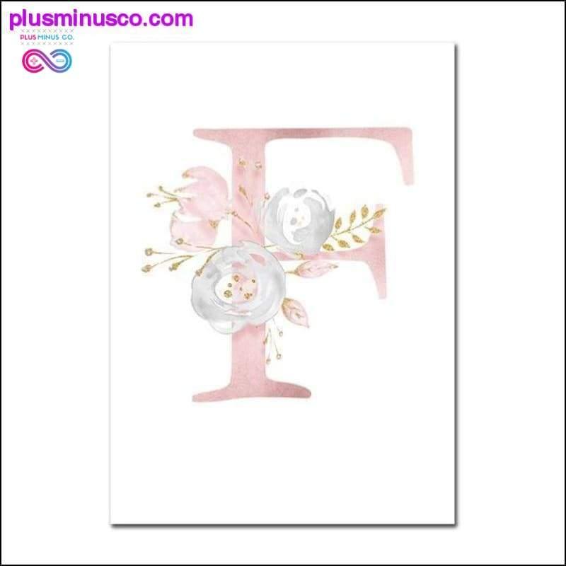 Baby Posters Personalized Girl's Name Custom Poster Nursery - plusminusco.com