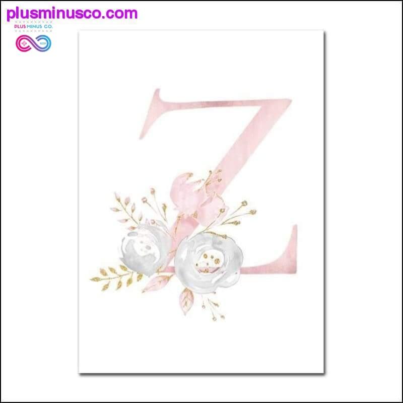 Baby Posters Personalized Girl's Name Custom Poster Nursery - plusminusco.com