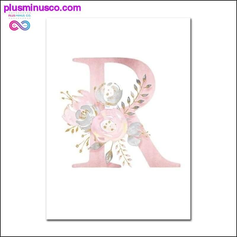 Baby Posters Personalized Girl's Name Custom Poster Nursery - plusminusco.com