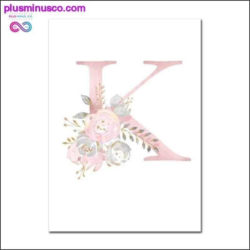 Baby Posters Personalized Girl's Name Custom Poster Nursery - plusminusco.com