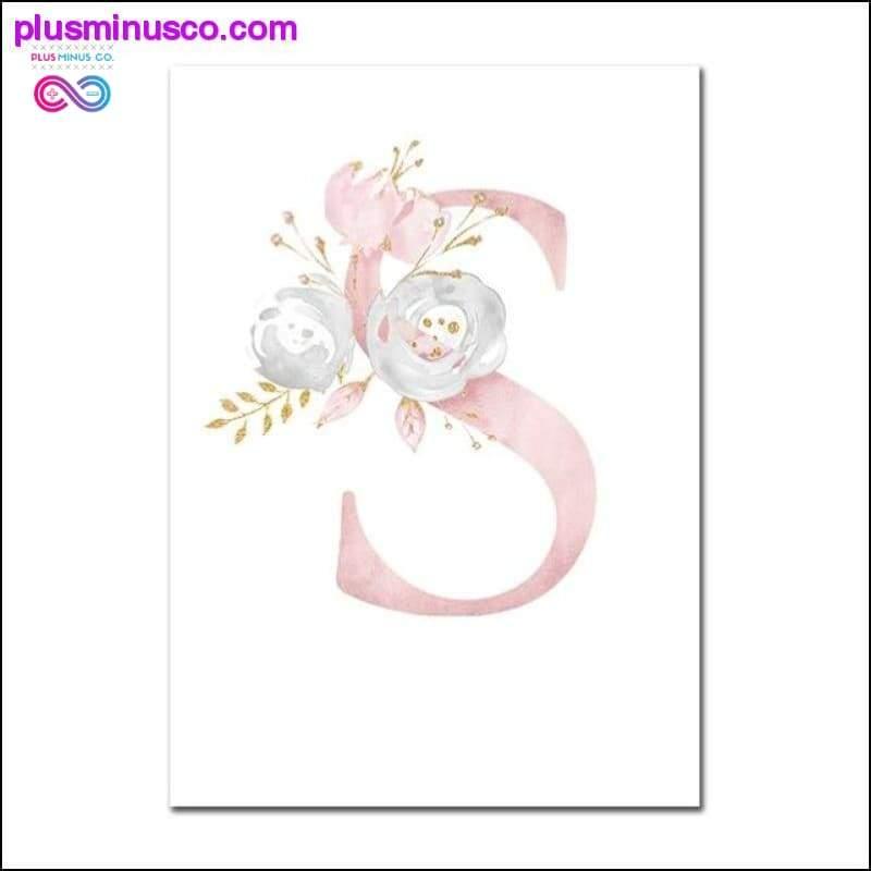 Baby Posters Personalized Girl's Name Custom Poster Nursery - plusminusco.com