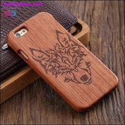 Huse Apple iPhone din lemn de bambus sculptat pentru iPhone - plusminusco.com