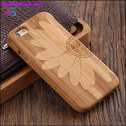 Чахлы Apple iPhone з разьбой з цвёрдага дрэва з бамбука для iPhone - plusminusco.com