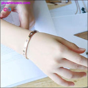 Bangles For Women Gold Rose Gold Silver Color Rhinestone - plusminusco.com