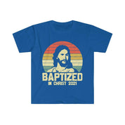 Getauft in Christus 2021, Unisex-T-Shirt im weichen Stil aus Baumwolle, Rundhalsausschnitt, DTG, Herrenbekleidung, normale Passform, T-Shirts, Damenbekleidung - plusminusco.com