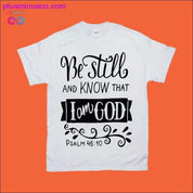 Να είσαι ακίνητος και να ξέρεις ότι είμαι ο Θεός Ψαλμός 46:10 Φούτερ - plusminusco.com