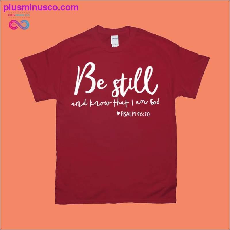 Sei still und wisse, dass ich Gott bin, Psalm 46:10 Sweatshirts – plusminusco.com