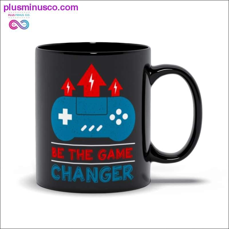 Seien Sie der Game Changer, schwarze Tassen – plusminusco.com