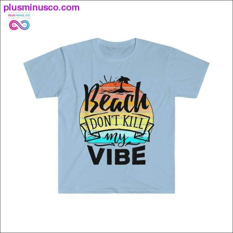 Забавная летняя футболка Beach Dont Kill My Vibe в стиле ретро с закатом - plusminusco.com