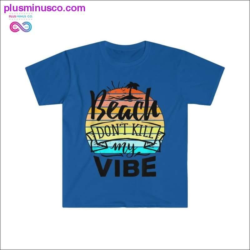 Забавная летняя футболка Beach Dont Kill My Vibe в стиле ретро с закатом - plusminusco.com