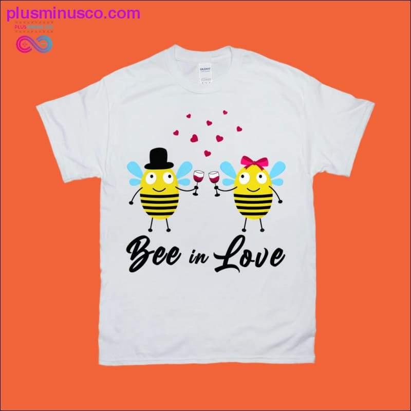 Mga T-Shirt ng Bee in Love - plusminusco.com
