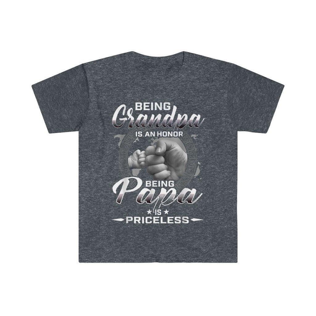 할아버지가 되는 것은 영광입니다. 아빠가 되는 것은 매우 귀중한 아버지 티셔츠, 아버지의 날 선물, 아빠 티셔츠, 할아버지 티셔츠, 아빠를 위한 선물 - plusminusco.com