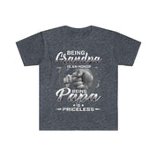 Opa zu sein ist eine Ehre. Papa zu sein ist unbezahlbar. Vater-T-Shirts, Vatertagsgeschenk, Väter-T-Shirt, Opas-T-Shirt, Geschenk für Papa – plusminusco.com