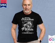 Bycie dziadkiem to zaszczyt Bycie tatą to bezcenny ojciec Koszulki, prezent na dzień ojca, koszulka dla tatusia, koszulka dla dziadka, prezent dla taty - plusminusco.com
