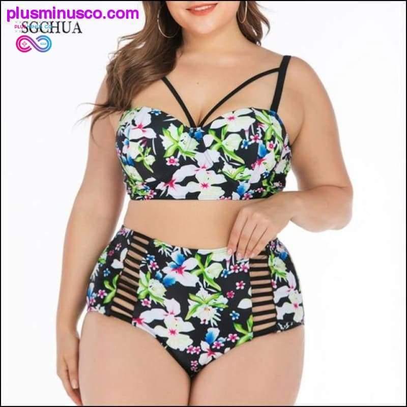 Big Push Up Bikini 4XL para sa Fat High Waist Swimwear 2020 - plusminusco.com