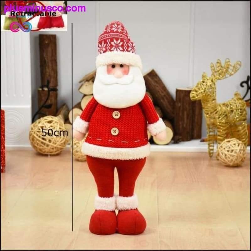 Висувні різдвяні ляльки великого розміру (Санта Клаус Сніговик - plusminusco.com