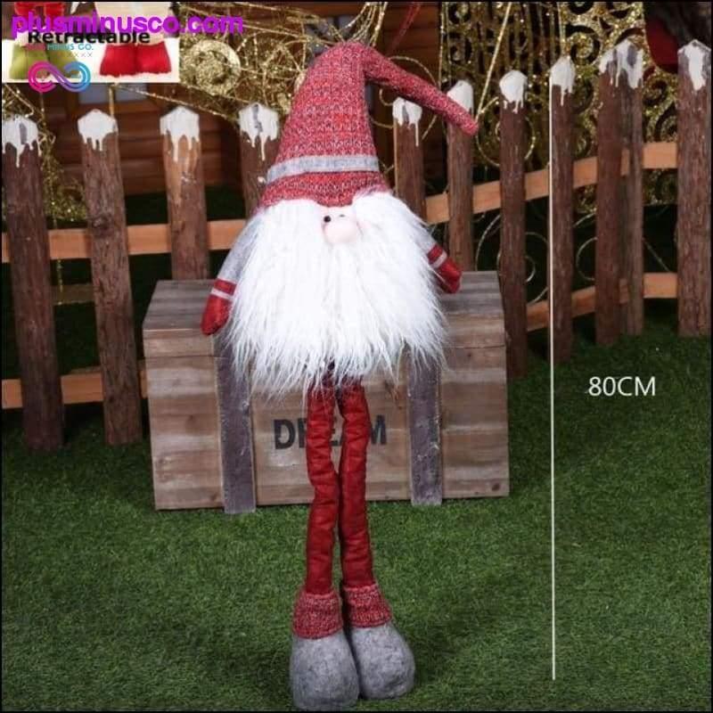 Bonecos de Natal retráteis de tamanho grande (boneco de neve do Papai Noel - plusminusco.com
