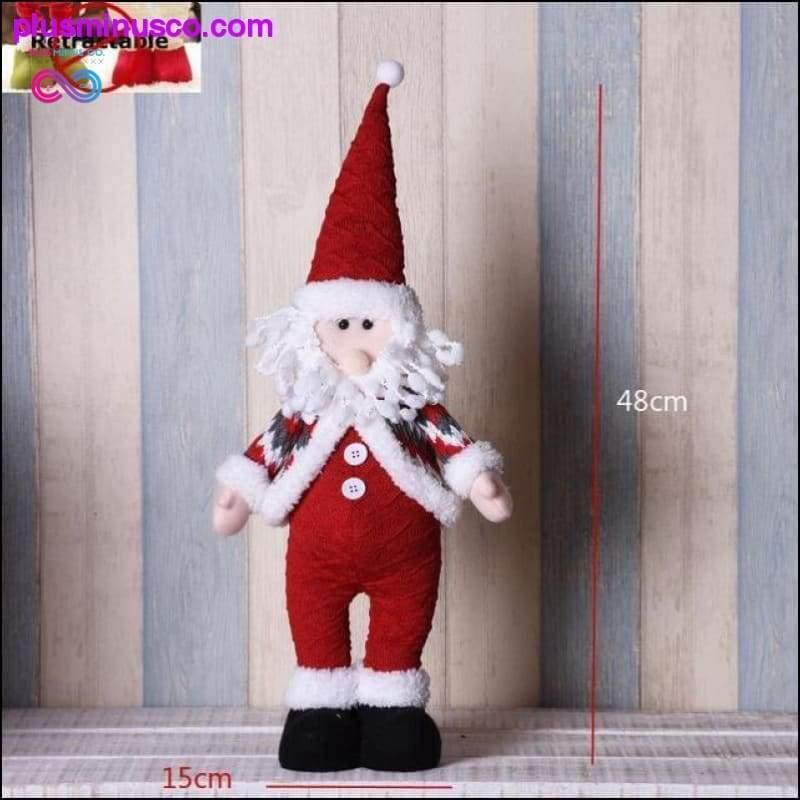 Висувні різдвяні ляльки великого розміру (Санта Клаус Сніговик - plusminusco.com