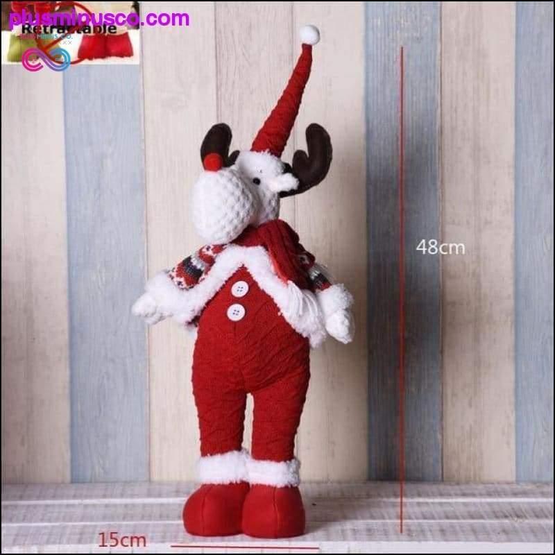 Прибиращи се коледни кукли с голям размер (Снежен човек Дядо Коледа - plusminusco.com